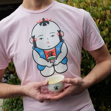 Load image into Gallery viewer, Pink Den-chan Tea Shirt - FREE With Purchases $250 or More!